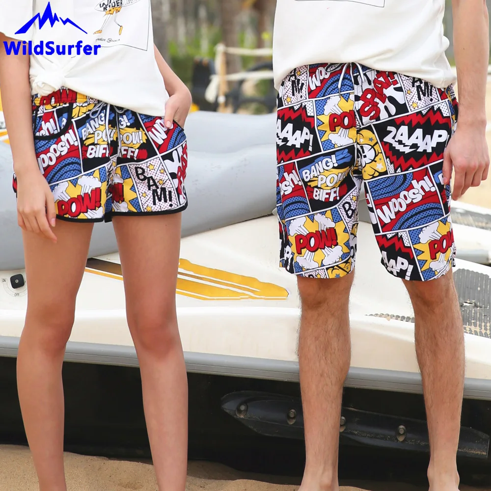 WildSurfer пляжные шорты для мужчин и женщин мужские купальники Бермуды серфинга