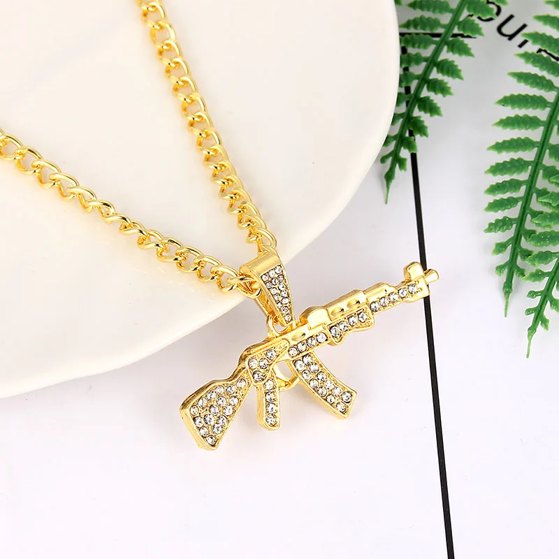 Ожерелье в форме доллара золотого цвета стиле хип хоп|Ожерелья с подвеской| |