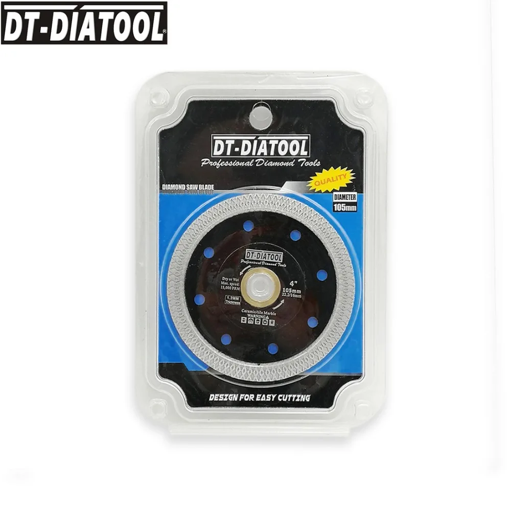 DT-DIATOOL 2шт диаметр 105/115/125 мм алмазные супертонкие пилы X сетка турбо-обод сегмент резка диск плитка керамика гранит лезвие