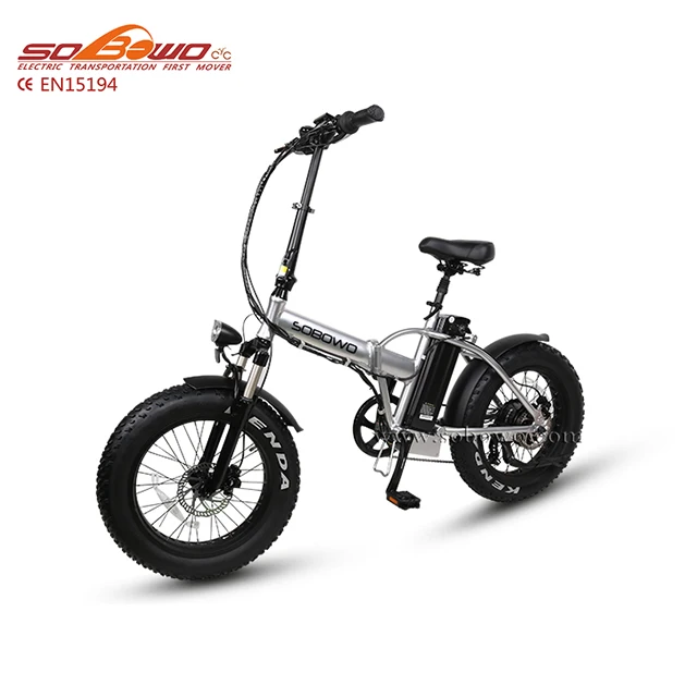 Sobowo SF1 20*4,0 дюймов fat tire алюминиевый сплав складной электрический велосипед