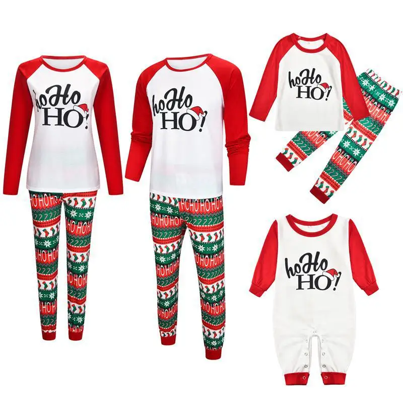 Рождественские пижамы для всей семьи, комплект рождественской одежды костюм для родителей и детей Домашняя одежда для сна новые одинаковые комплекты для семьи, для папы и мамы