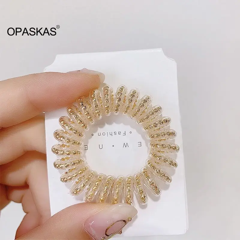 Spiral No-Crease Hair Ties – Strong Grip Ponytail Holders