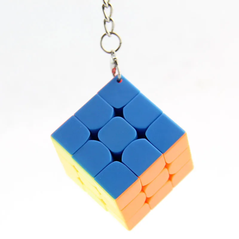 Demon Rubik's Cube класс 35 мм брелок трехслойный Кубик Рубика цвет мини волшебный квадратный Творческий развивающие портативные игрушечные