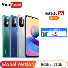 Global Version Xiaomi Redmi Note 10 5G NFC Smartphone Dimensity 700 64GB/128GB 6.5'' 90Hz Display 48MP Camera 5000mAh 18W