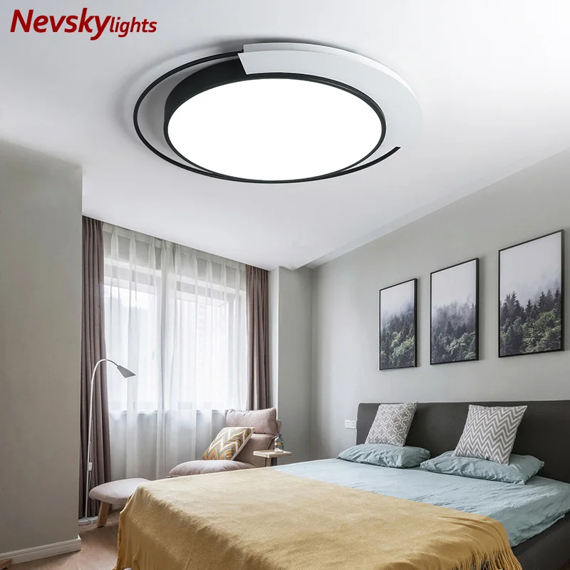 

Modern ceiling lamp bedroom led ceiling lights living room white shade black simple ceiling lamps dining led kitchen fixtures