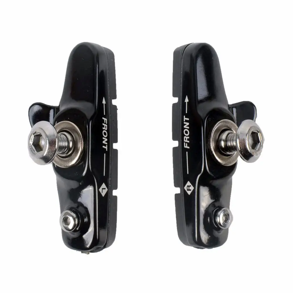 Brake pads ZTTO 1Pair Bicycle Brake Pads C-Brake Shoes On For Fixed Gear MTB Road Bike Brake CNC Aluminum Alloy Rubber Block Wear-resistant