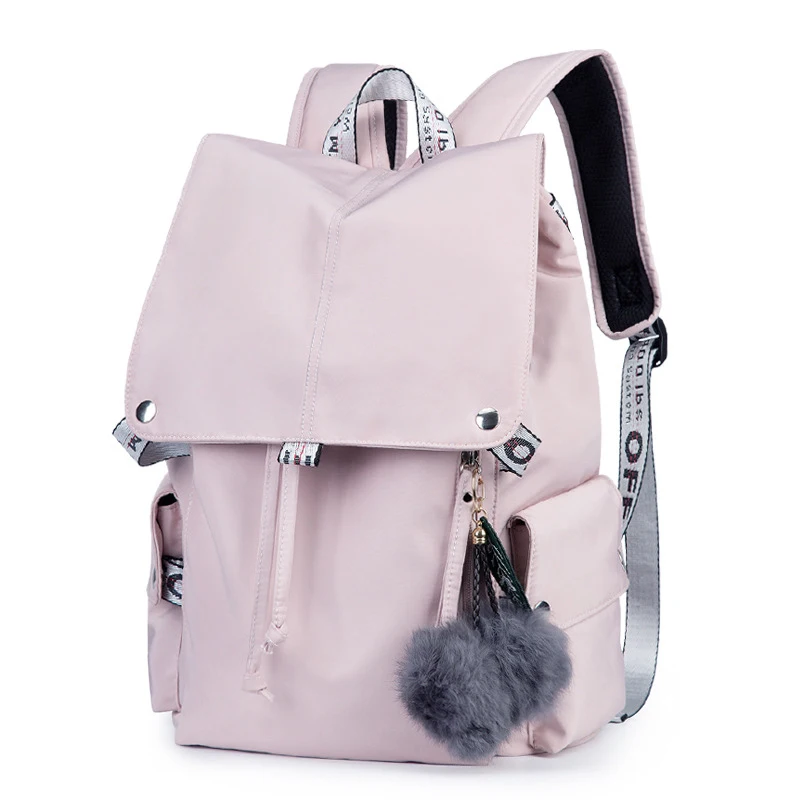 

Fashion Women Shoulder Backpack Large Capacity Casual Female College Student School Bag Waterproof Nylon Computer Backpack Women