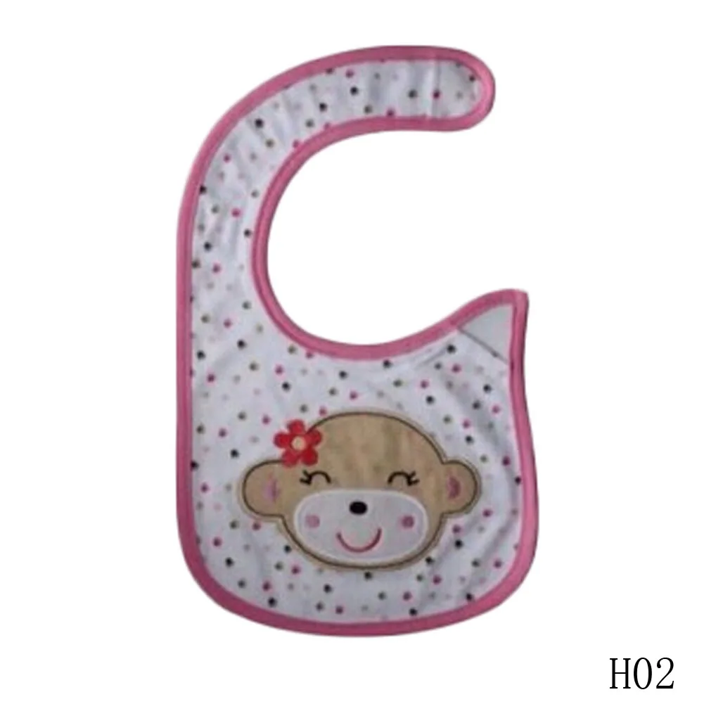 Детский хлопковый слюнявчик для младенца Полотенца Детские Непромокаемые нагрудники одежда для новорожденных аксессуары с героями мультфильмов - Цвет: 02