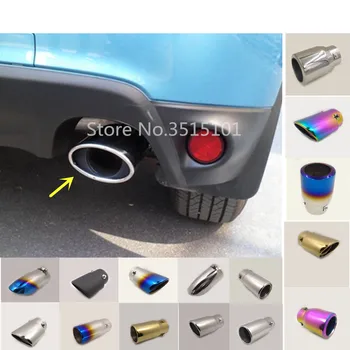 

Car Cover Muffler End Stainless Steel Tail Pipe Dedicate Outlet Exhaust 1pcs For Mitsubishi ASX 2013 2014 2015