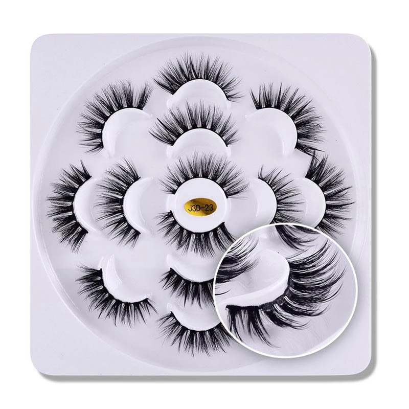 

New 1/7 Pairs 3D Natural Mink Hair False Eyelashes Fake Lashes Long Makeup Mink Lashes Eyelash Extension Eyelashes For Beauty