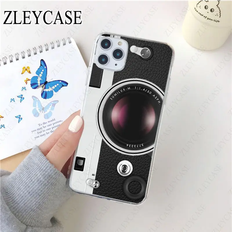 classic retro Black silver camera