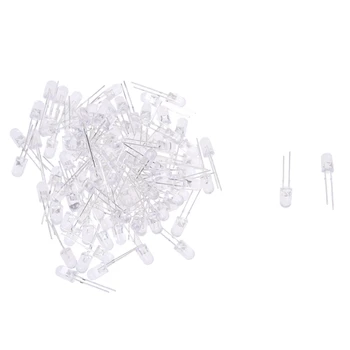 

100 PCS 5mm Round Super Bright Red Light Output Diode LED Light
