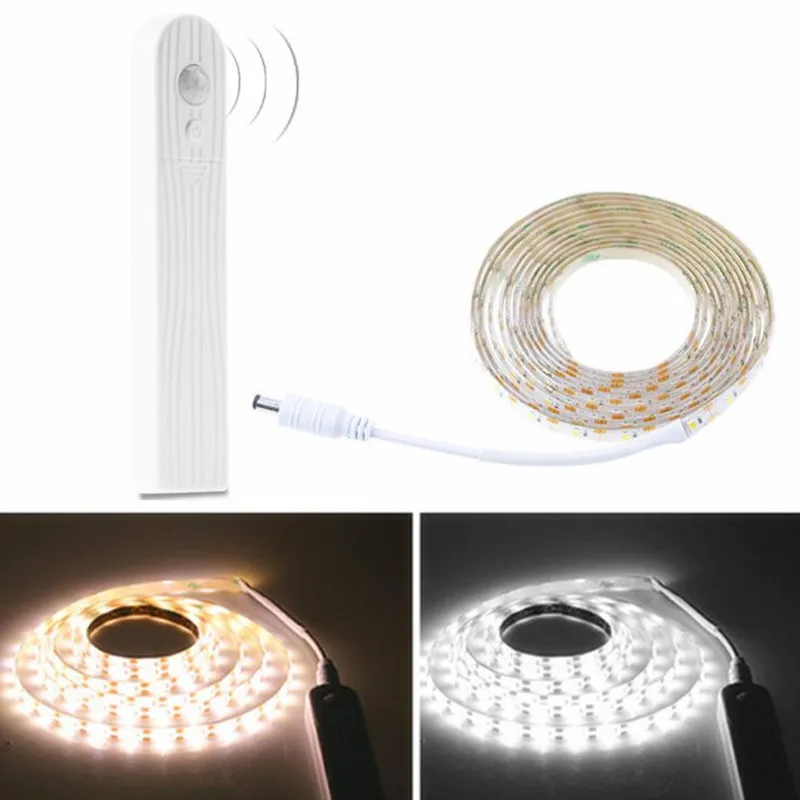 

PIR Motion Sensor Waterproof LED Strip Light USB 1m/2m/3m Flexible LED Tape Night Light For Bed Closet Wardrobe Cabinet Stairs
