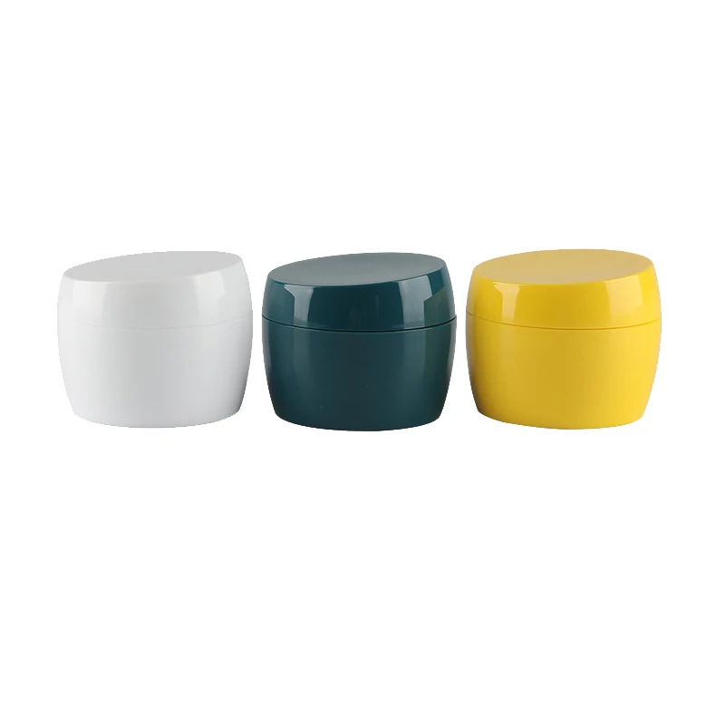 

Plastic Jar Empty Cosmetic Containers White Cream Pot Makeup Packaging Jars PP Platic Container Box Refill Travel Bottle 50g