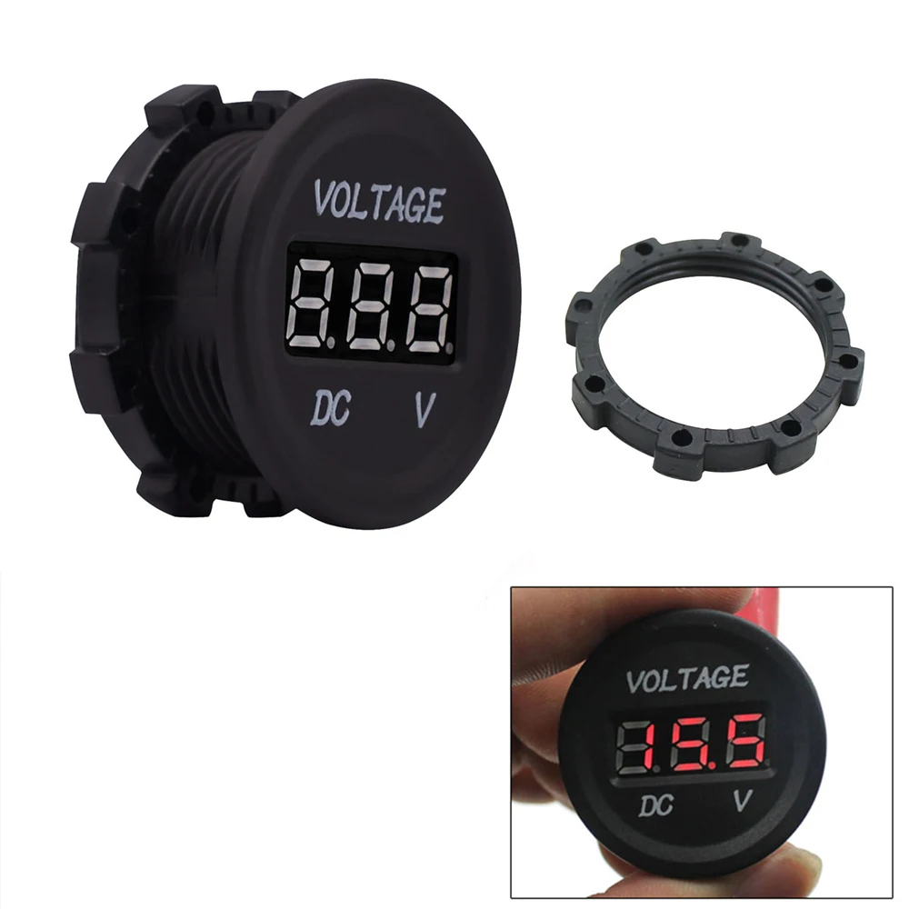 12 V-24 V GM автомобиль мотоцикл модифицированный вольтметр светодиодный DC Цифровой вольтметр для мотоцикла автомобиля на колесах