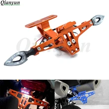 Универсальный CNC алюминиевый мотоцикл регулируемый угол номерной знак кронштейн для Suzuki GSXR600 GSXR750 GSXR1000 GSR600 GSR750 GSF600