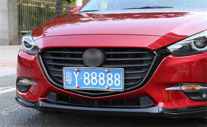 CEYUSOT для автомобиля решетка отделка полосы Mazda 3 передний бампер полный звезда Гонки Грили крышка отделка Мазда 3 Аксессуары гриль M3