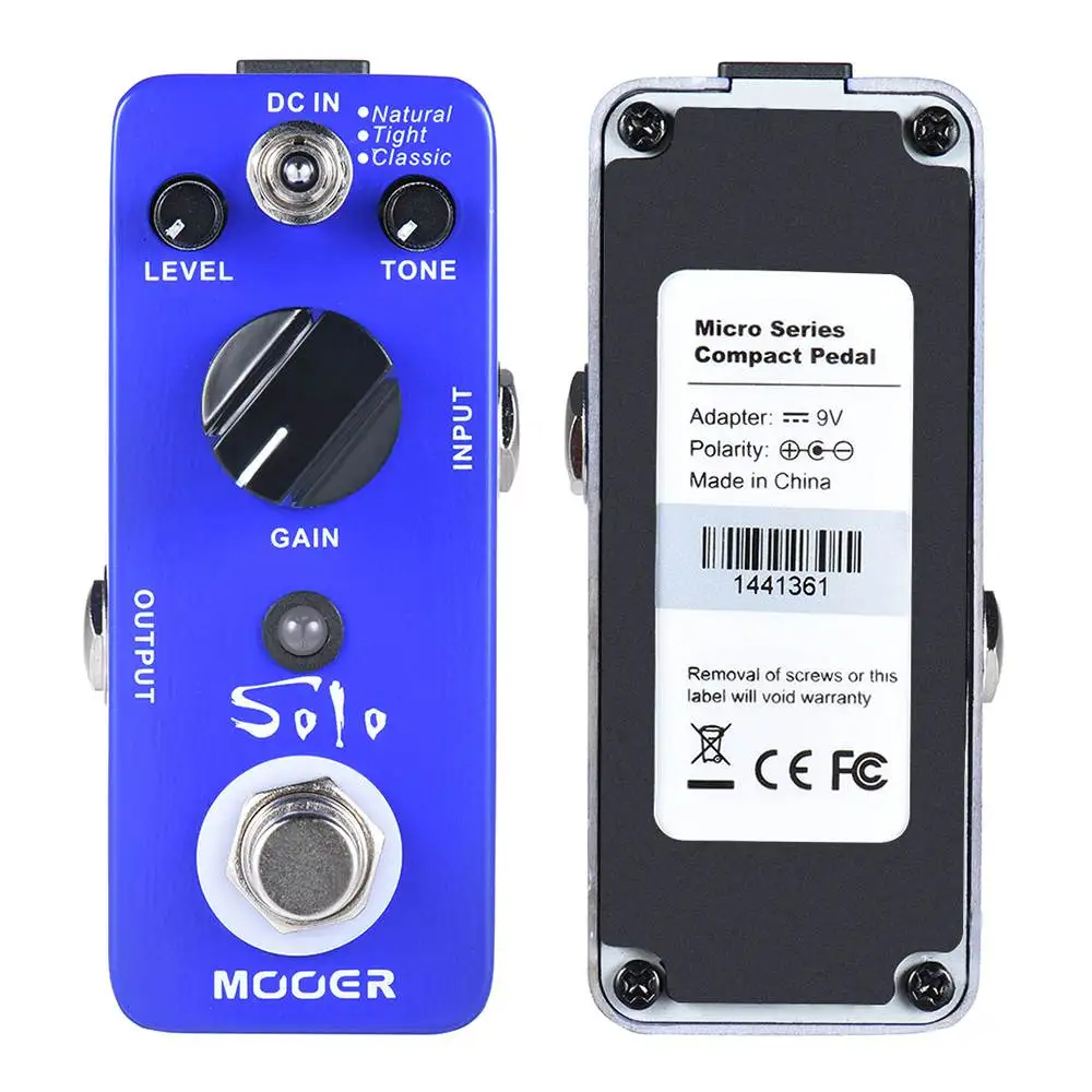 MOOER MDS5 гитарная педаль SOLO гитара с эффектом искажения педаль эффектов 3 режима работы с высоким коэффициентом усиления настоящий обход металлический корпус для гитары запчасти