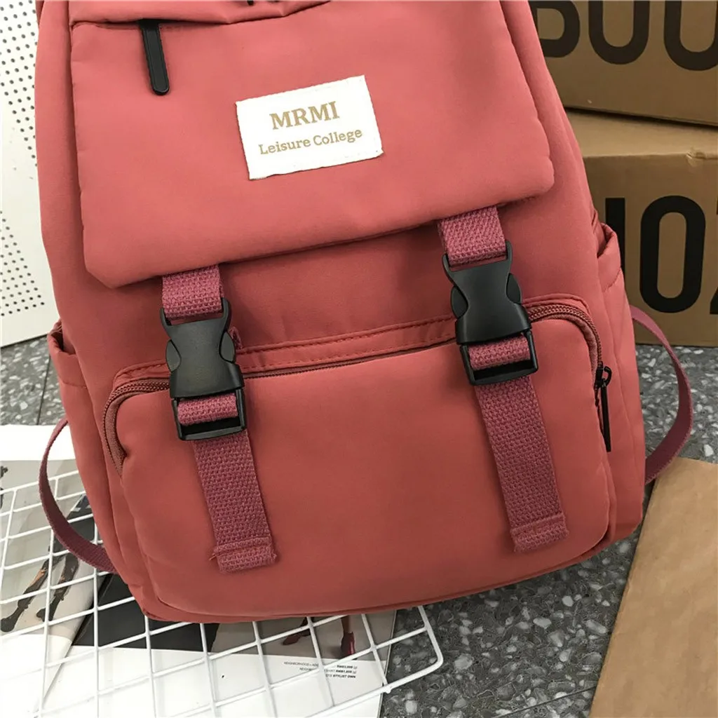 Aelicy, женская сумка, модная, для девушек, для улицы, Одноцветный, нейлон, многофункциональный рюкзак, сумка на плечо, большая емкость, рюкзаки