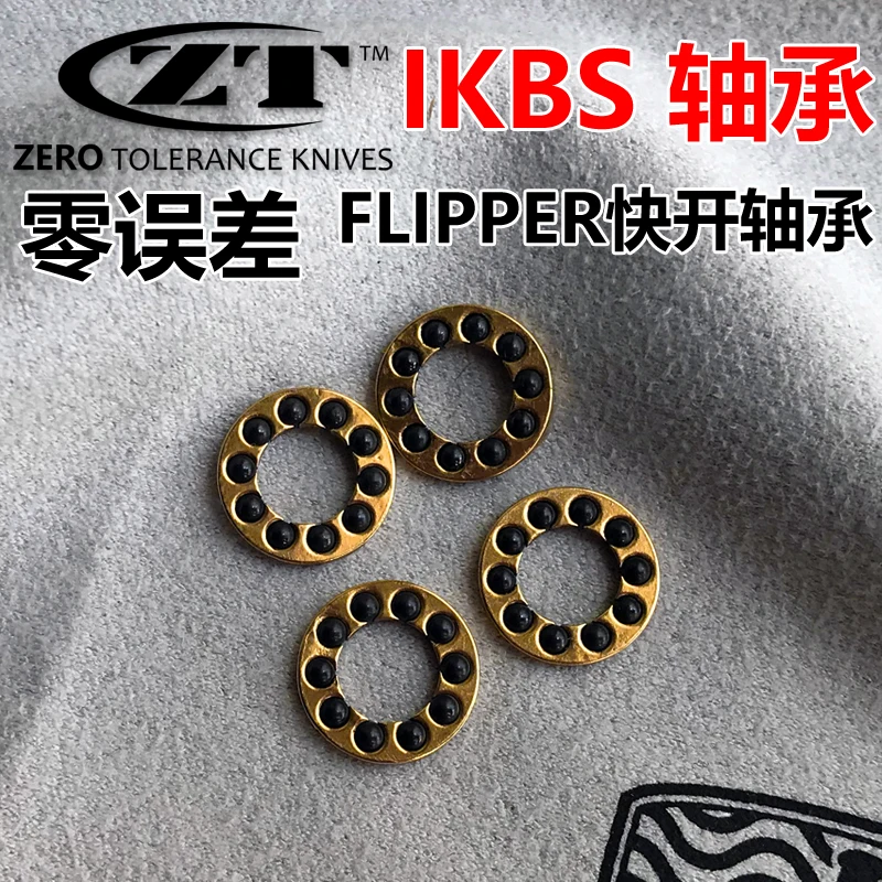 CeramicCagedBearings1PairwithCeramicBallsMakeknivesParts