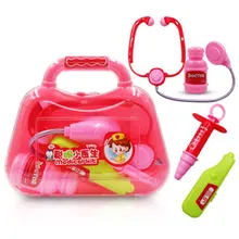 Семейный чемодан доктора, игрушечный набор доктора, маленький игрушечный стетоскоп, набор инструментов