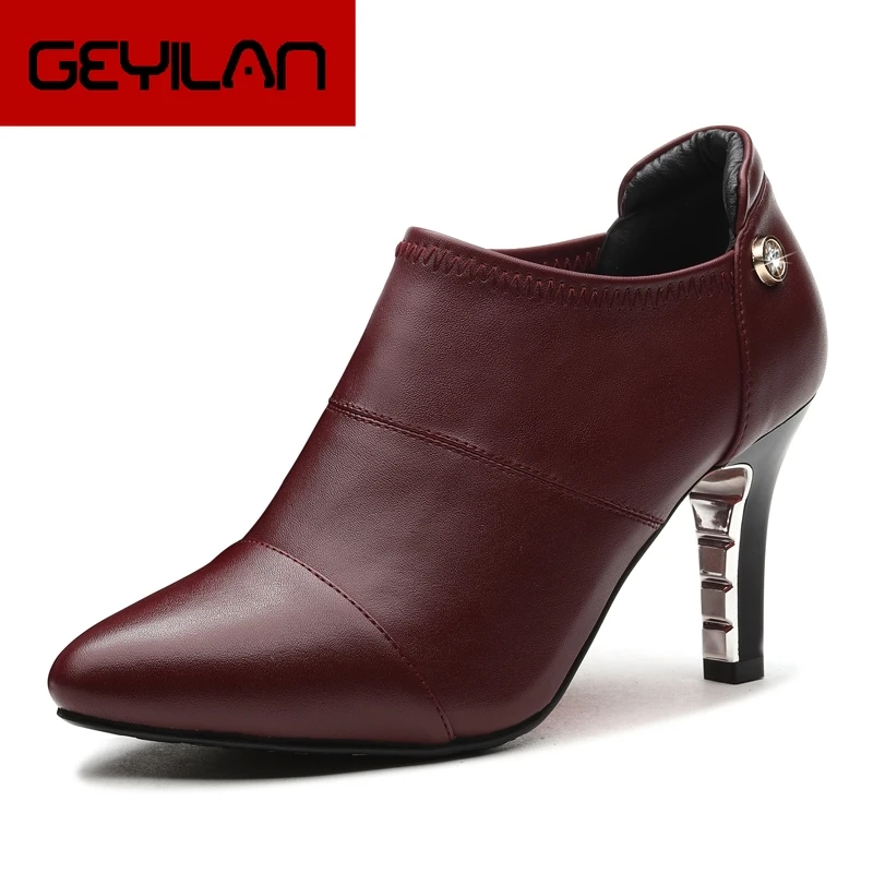 

Crystal Thin High Heels Women Party Shoes Spring Pointed Toe Pumps 2018 New Ol Causal Office Woman Pumps BFT-B0083