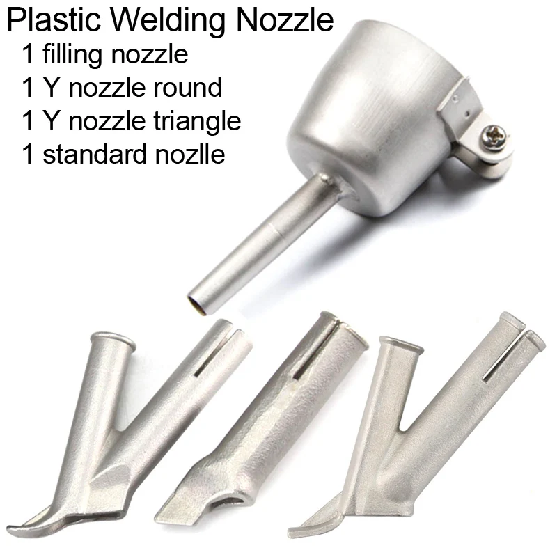 4PCS PVC Plastic Welding Nozzle 5mm For Vinyl Welder Hot Air Gun Tool Kit SL 