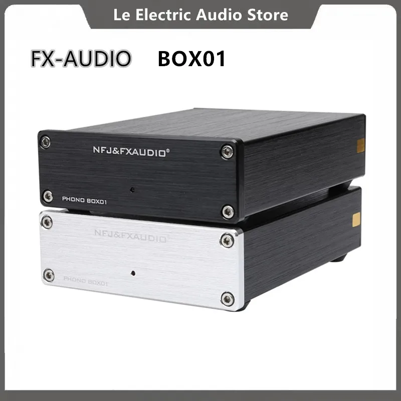 Новый FX-AUDIO BOX01 LP Виниловый проигрыватель mini MM phono предусилитель аудио усилитель