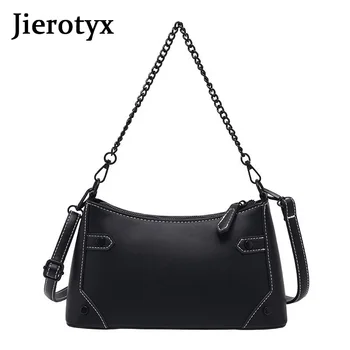 

JIEROTYX 2020 New Trendy PU Women Handbags Gothic Exquisite Shoulder Bags Messenger Chic Crossbody Bags Support Wholesale