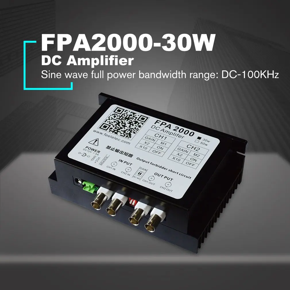 

30W Signal Booster Dual-channel DC Power Amplifier For Arbitrary Waveform Function Signal Generators US