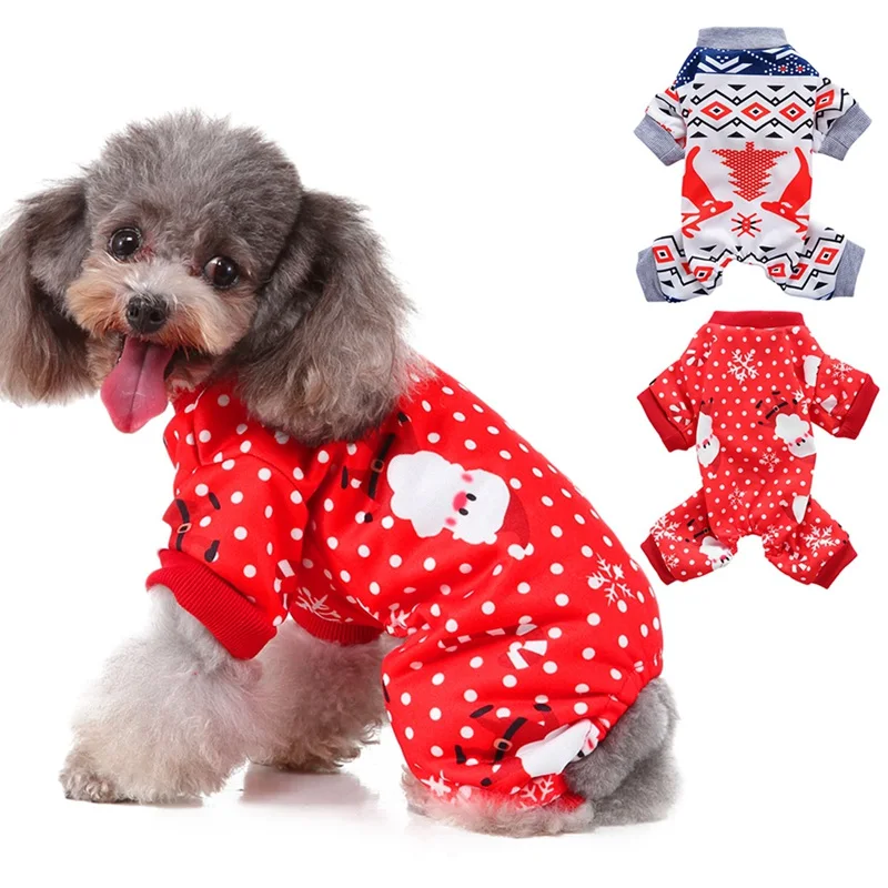 

Christmas Cute Winter Warm Dog Clothes Pet Dog Coat Jacket For Chihuahua Soft Hood Cothing For Small Medium Dogs Puppy Outfit