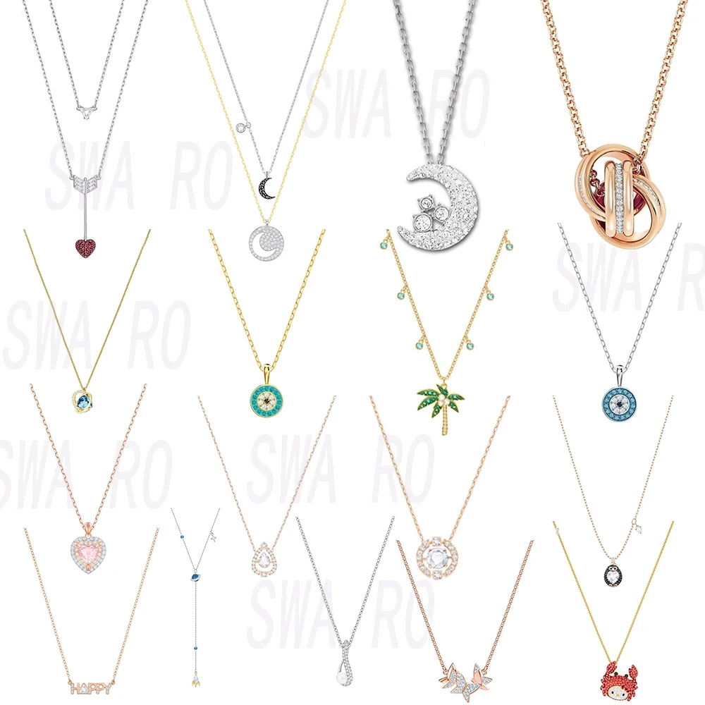 

2019 New Fashion Necklace Three-dimensional Knotted Love Coconut Tree Moon Design Clavicle Chain Best Birthday Anniversary Gift