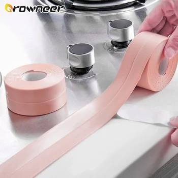 

Bathroom Waterproof Sealing Tape Kitchen Wall Self Adhesive Crevice Strip Repair Tape PVC Clean Mildew Resistant Sink Edge Tape