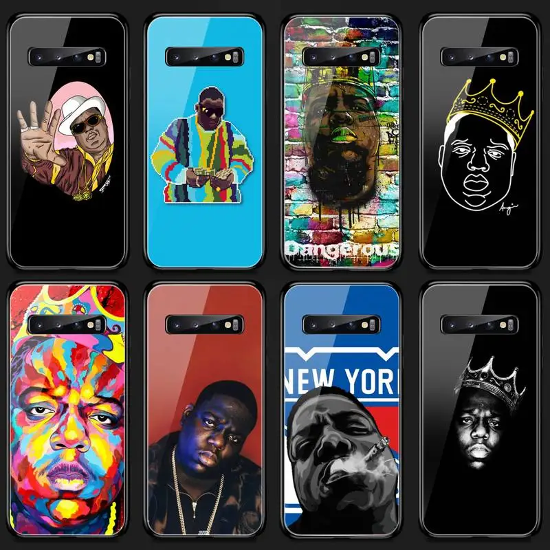 Большой чехол для телефона Rapper Biggie Smalls известный закаленное стекло Samsung S20 Plus S7 S8 S9