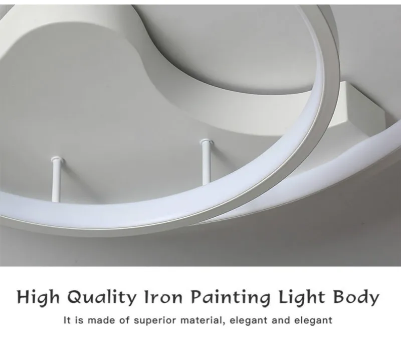 Modern Minimalist LED Remote Control Ring Ceiling Light for Restaurant Kitchen Bathroom Lighting