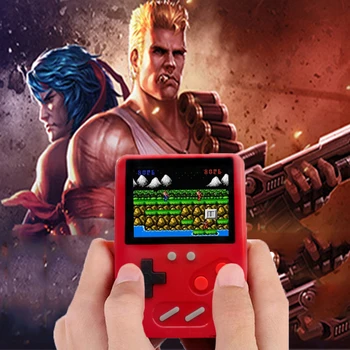 

GUCAT Video Game Console New Built-in 168 Games 8 Bit Mini Untra-thin Color Screen Joystick Gamepad Retro Handheld Game Player