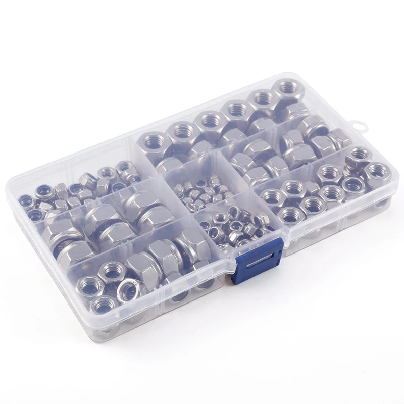 

ELEG-150 x self-locking hexagon nut 6 sizes M4 M5 M6 M8 M10 M12 assortment