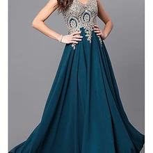 Торжественное платье/вечернее платье А-силуэт v-образный вырез с коротким шлейфом без рукавов шифон с кружева/аппликации