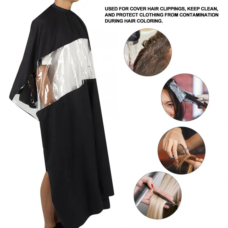 Парикмахерская накидка профессиональная черная накидка для стрижки волос Парикмахерская фартук тканевый инструмент парикмахерские инструменты