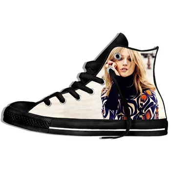 

2019 Hot Fashion Printing hIgh top Sneakers Sasha Pivovarova Unisex Lightweight Casual Shoes