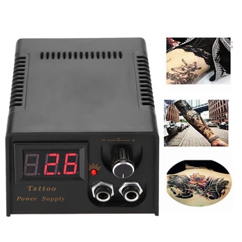 

New Professional Lion Head Tattoo Power Supply Black Tattoo Transformer Set For Tattoo Machine Black Lion Head Tattoo Machine