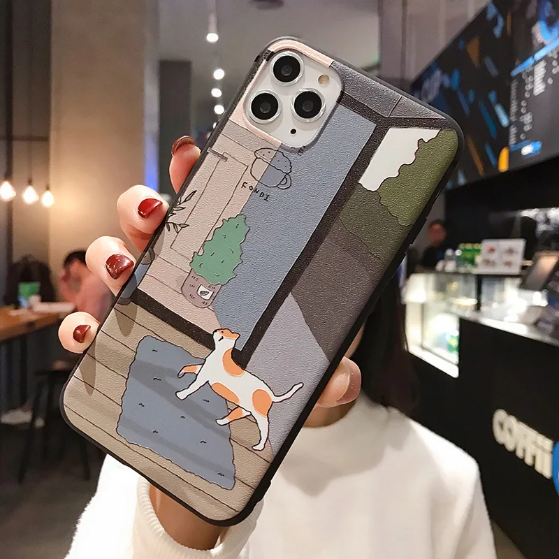 Чехлы для телефонов Redmi Note 5 5A 6 7 8 8Pro с милым котом и рельефным ремешком на запястье для Xiaomi 8 9 A2 A3Lite, мягкая задняя крышка funsas