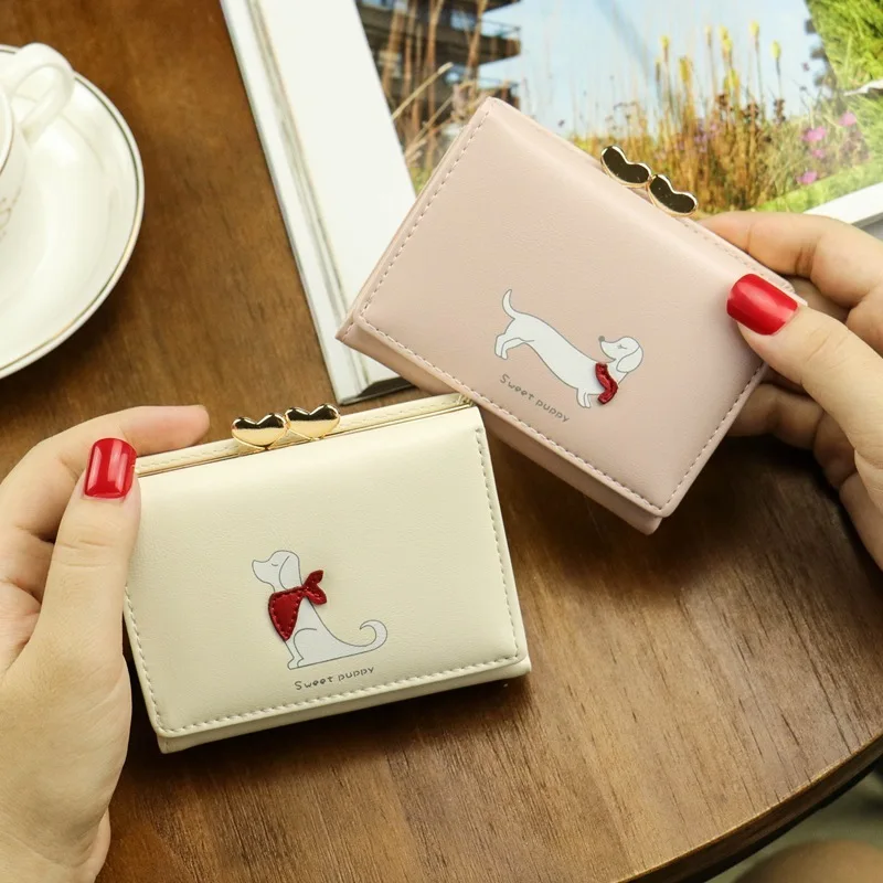 

Women's Short Style 2019 New Student Korean Edition Lovely Personality Multifunctional Mini Card Bag and Zero Wallet
