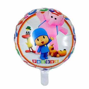 

50pcs/lot 18inch Cartoon Pocoyo Foil Balloons for Birthday Party Wedding Decoration Baby Shower Inflatable Air Globos Kids Toys