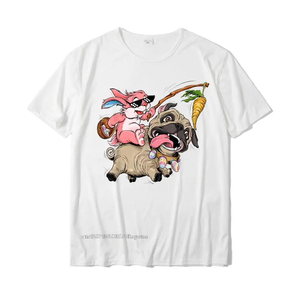 Fashionable T Shirt Casual Short Sleeve Fashionable Crewneck Cotton Tops T Shirt Summer Sweatshirts for Men Lovers Day Funny Easter Bunny Pug T Shirt for Boys Girls Toddlers Kids__5229 white