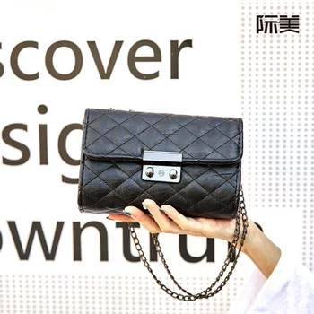 

2019 new wave Korean version of the chain rhombus bag small fragrance style shoulder diagonal bag female bag wild small square b