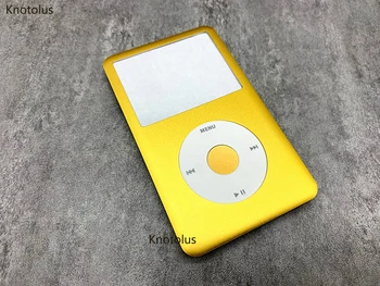 

knotolus golden front housing case cover white click wheel golden central button for iPod 6th 7th gen classic 80gb 120gb 160gb