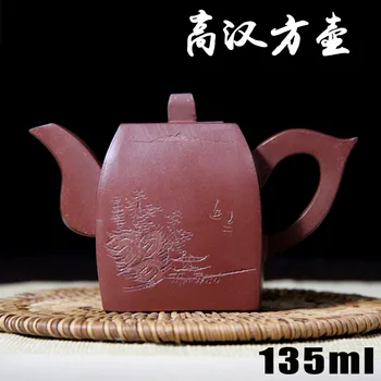 

AUTHENTIC YIXING ZISHA MASTERS HANDMADE TEAPOT PURPLE CLAY POT OF CHINESE HIGH ORE CRAFTS WHOLESALE 0644
