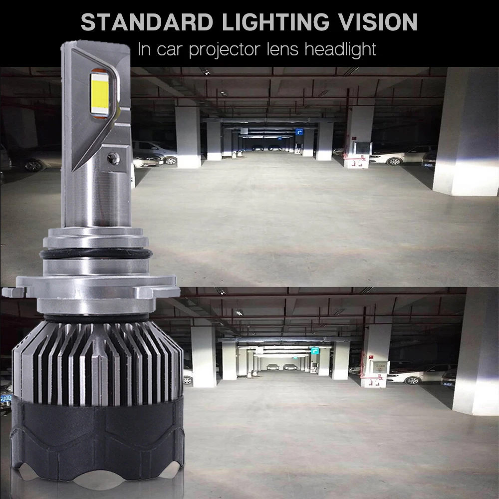 CNSUNNYLIGHT 70W Pair LED H7 H11 H8 Car Headlight 9005 9006 H4 High Low Bi-LED Bulbs H1 500% Brighter Auto Front Fog Lights 6000K (1)
