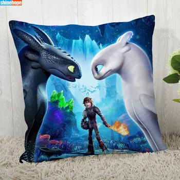 

How to Train your Dragon Pillow Cover Customize Pillowcase Modern Home Decorative Pillow Case For Living Room 45X45cm A2020.6.15